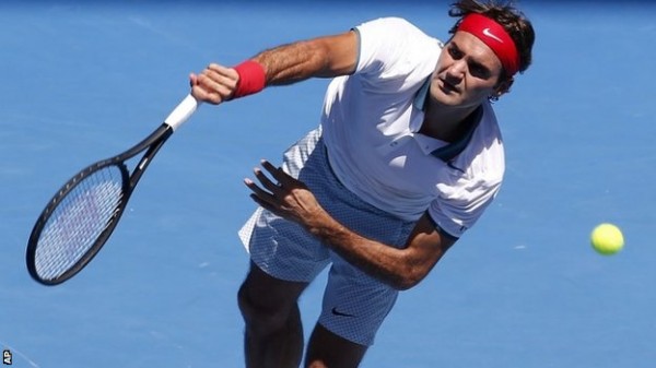 Federer beats Australian James Duckworth to Reach Australian Open Round Two Image: AP.