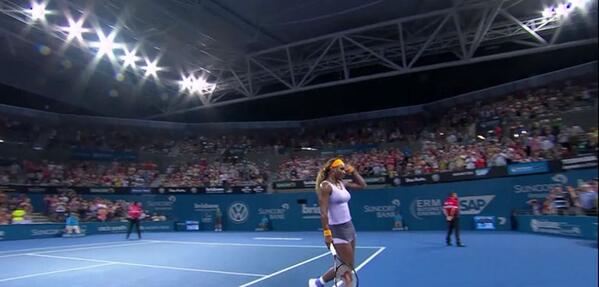 Williams Beats Azarenka to Clinch Her First Title of 2014. Photo: BT Sports.