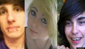 Suspects Jess Taylor, 17, Jenna Montgomery, 15, and Blue Kalmbach, 15