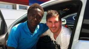 The Next Leonel Messi: Habib Omobolaji "Bobby" Adekanye WIth Four-Time World Footballer of the Year Lionel Messi. 