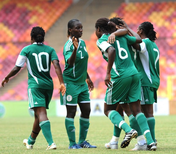 The Nigeria Super Falcons During a Friendly Match at the Abuja National Stadium.