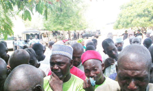 A CROSS-SECTION OF DISTRAUGHT PARENTS OF CHIBOK SCHOOL GIRLS