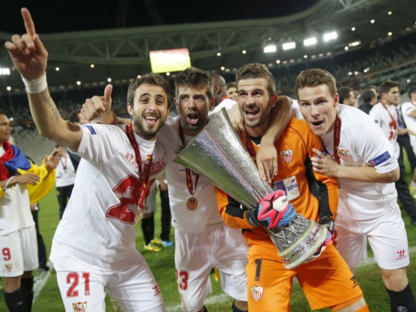 Sevilla Celebrates Europa League Victory.