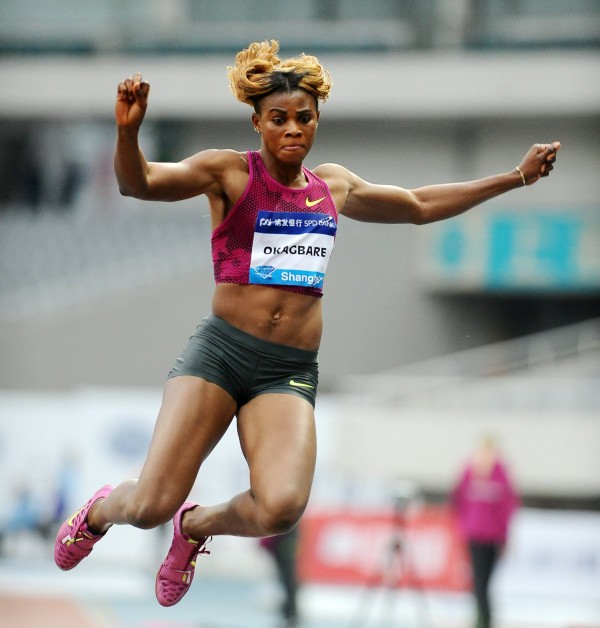 Nigeria's Blessing Okagbare Set a New Meeting Record of 6.86m to Win the Women’s Long-Jump In Shanghai. Image Credit: Erole Anderson.