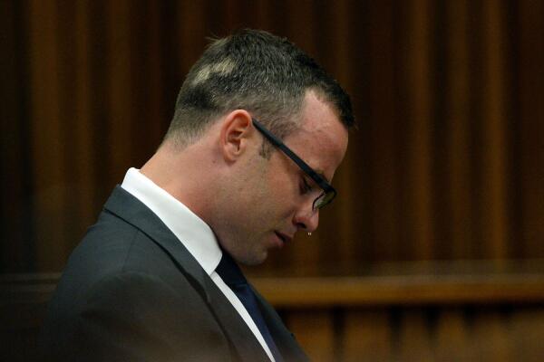 Oscar Pistorius Sobs During Trial.