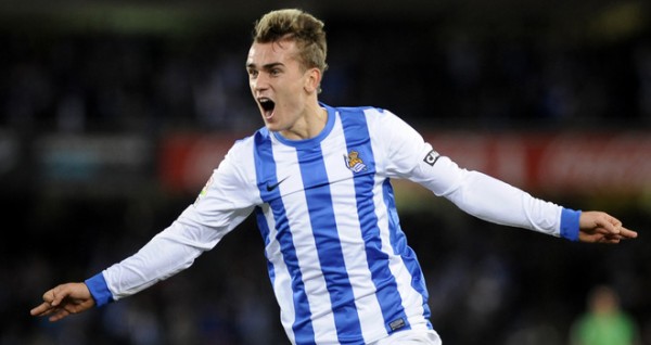 Antoine Griezmann Celebrates His Goal in the 2-0 Basque Derby Win Over Athletic Bilbao Last Season.  