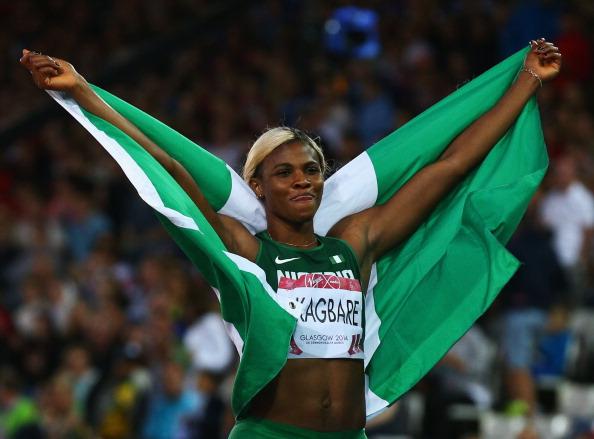 Blessing Okagbare Completes Commonwealth Games Sprint Double. Image: BBC via Getty Image.