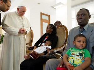 Pope Francis meets Meriam's family in Rome