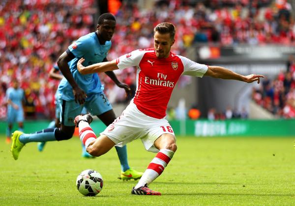 Aaron Ramsey Also Scored His Second Goal at Wembley Since Last Season's FA Cup. Image; Getty Image.
