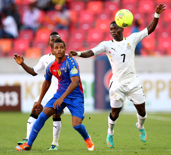 Chelsea's Christian Atsu Playing an International Match for Ghana.
