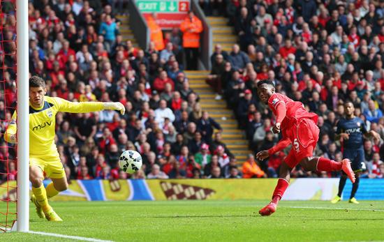 Daniel Sturridge Scores Liverpool's Winner on the Opening Day of the 2014/15 Premier League Season. Getty Image.