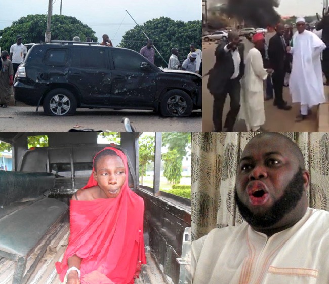 THE SUSPECT, BOTTOM LEFT, WHO ALLEGEDLY FINGERED ASARI DOKUBO AS THE SPONSOR OF THE ATTACK ON GEN. BUHARI'S CONVOY