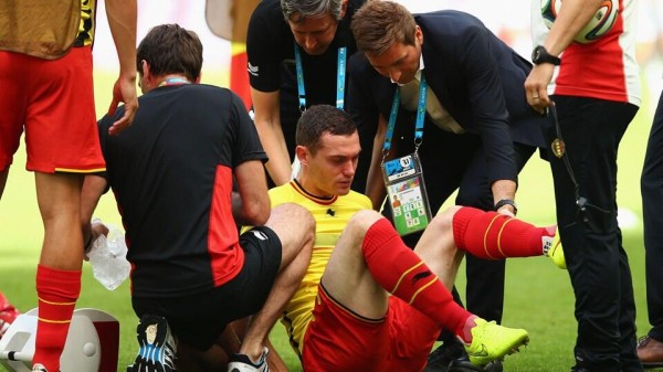 Belgium Defender Thomas Vermaelen Might Have Played Just 29 Minutes of Football in Brazil, After Picking Up This Injury Against Russia. Image: Getty Image.
