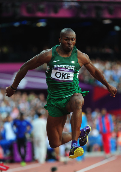 Tosin Oke Competing at the 2012 Olympic Games.