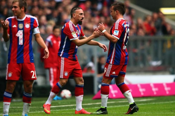 Franck Ribery Made His Comeback from a Back Injury on Saturday and Even Scored Against Stuttgart. Image: Getty.