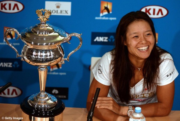 Li Na During Her Interview After Winning the 2014 Australian Open. Image: Getty.