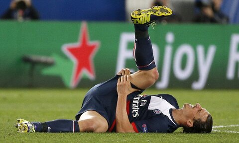 Ibrahimovic Out of PSG Clash With Former Club Barca. Image: Getty.