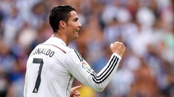 Cristiano Ronaldo Celebrates Goal vs  Real Sociedad. Image: Getty.