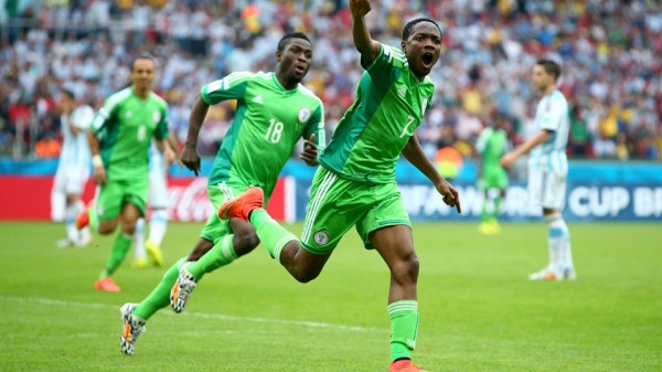 Ahmed Musa Celebrates Scoring Against Argentina at the World Cup. Image: Getty.