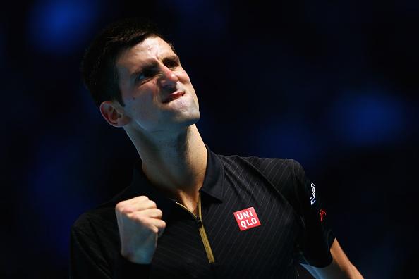 Novak Djokovic is One Win from Sealing the ATP Number One Ranking for 2014. Image: Getty.