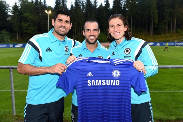 Chelsea are One of the World's Most Recognised Sporting Brands and Signed the Trio of Philipe Luiz, Diego Costa and Cesc Fabregas Last Summer. Image: Chelsea via Getty.