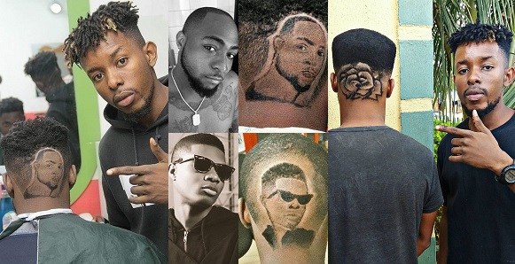 Meet The Best Barber In Nigeria He Carved Davido And Wizkid S Faces On Someone Head Photos Information Nigeria