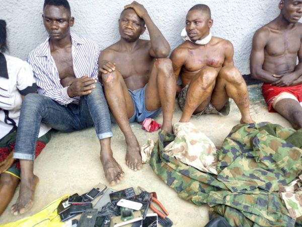 Deadly Armed Robbers Caught In Action Robbing Victims Along Lokoja