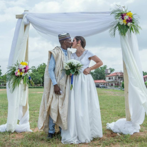 Nigerian Man And American Bride Ride Keke Napep To Wedding In