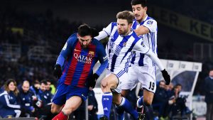 Lionel Messi vs Real Sociedad palyers