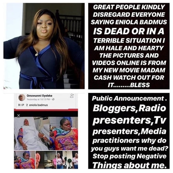 Why Do You Guys Want Me Dead Eniola Badmus Debunk Death Rumor Information Nigeria