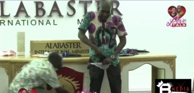 [Photos]: Oh wow! Pastor rocks sexy female lingerie to church