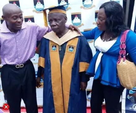 80-year-old graduates from Lagos State University (LASU) with an Msc degree 