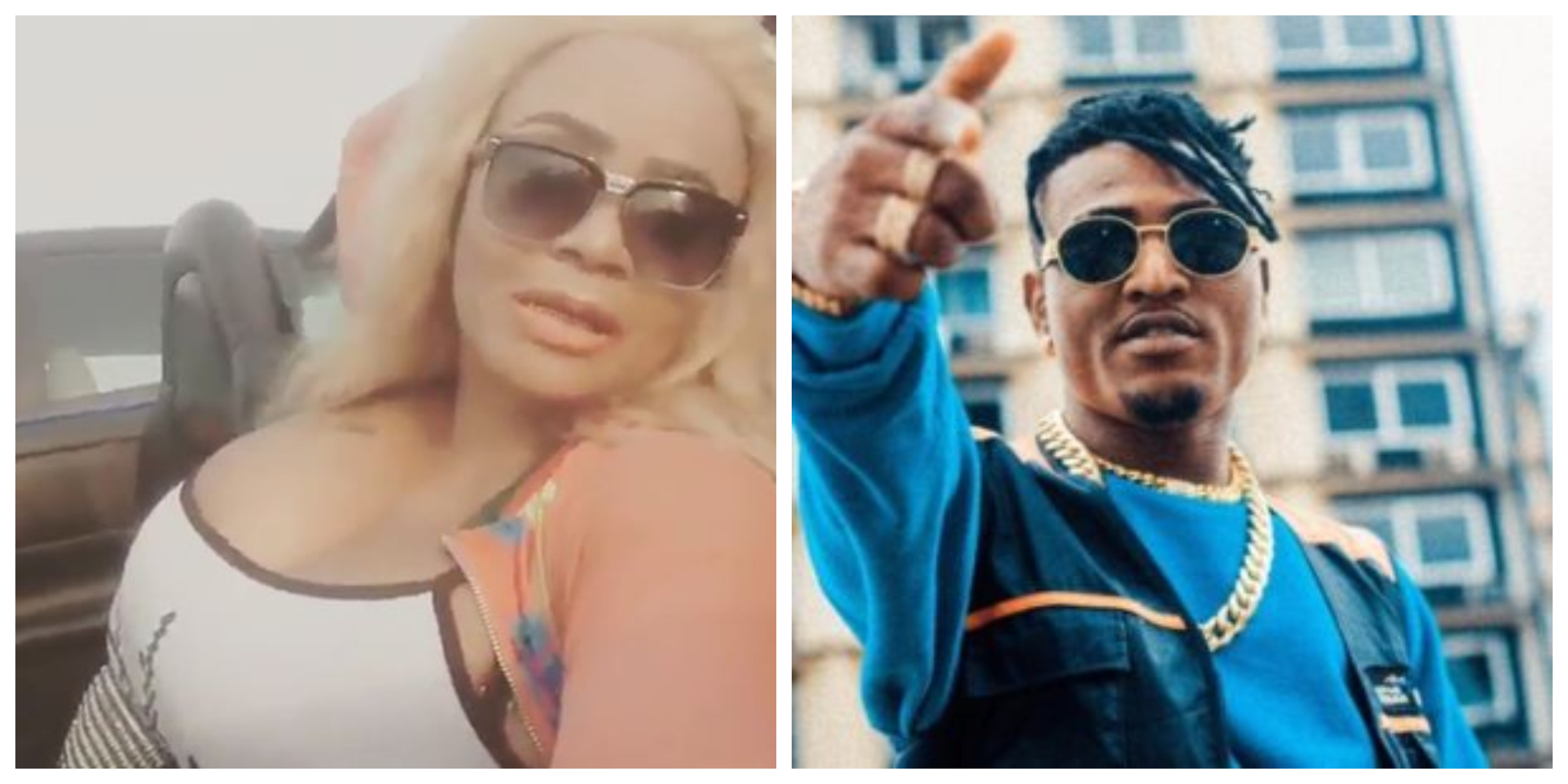 ontroversial Actress, Cossy Ojiakor Spotted With Singer, Idowest On A Rooftop