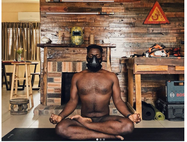 [Photos]: Nigerian photographer Obi Somto does Yoga completely naked