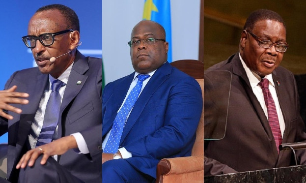 Paul Kagam, Felix Tshisekedi, Peter Mutharika,