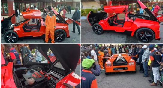 Jerry Mallo while unveiling the new car