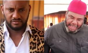 Collage photo of Pete Edochie and Yul Edochie