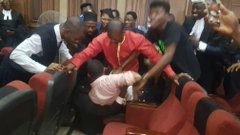Omoyele Sowore in the court room