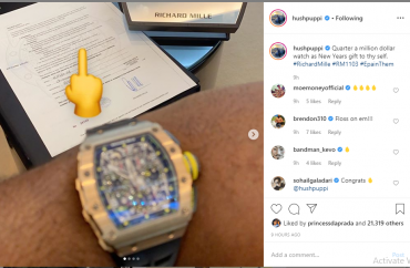 Hushpuppi Flaunts His N90m ($250k) Richard Mille Wrist Watch | GCFRNG