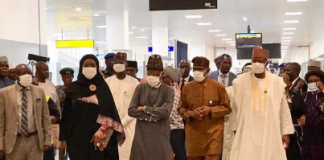 Nigerians wearing nose mask against coronavirus