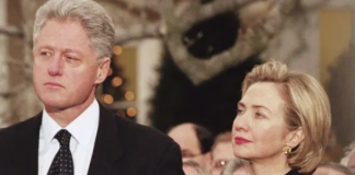 Bill Clinton and his wife, Hilary Clinton
