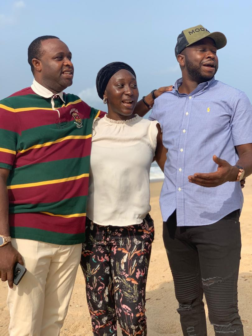 Femi Adebayo and his siblings