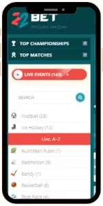 Sports betting on mobile