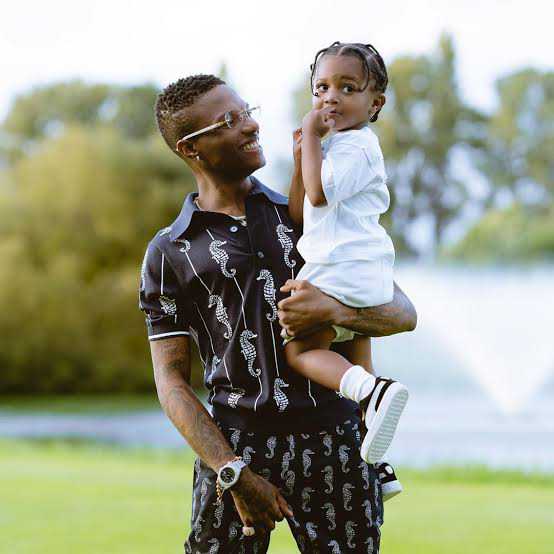 Wizkid cautions son against drinking alcohol 