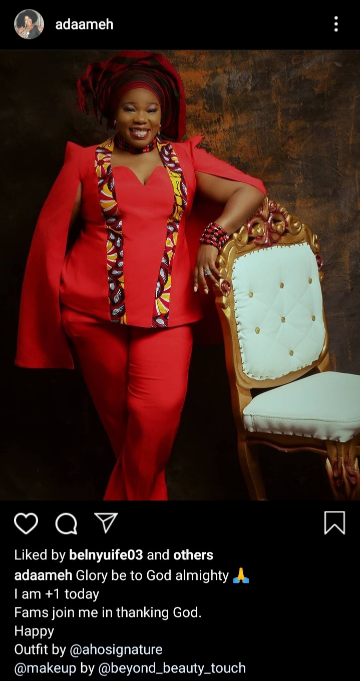 Actress Ada Ameh Celebrates As She Clocks New Age - Information Nigeria