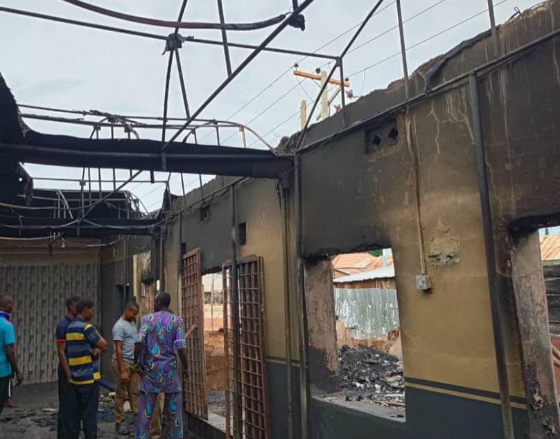 Hoodlums Set Redeemed Church Ablaze, Loot Valuable Properties In Niger (Pictures)