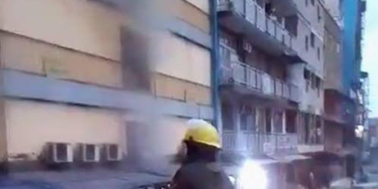 Valuables Destroyed As Fire Razes Seven-Storey Building In Lagos (Video)