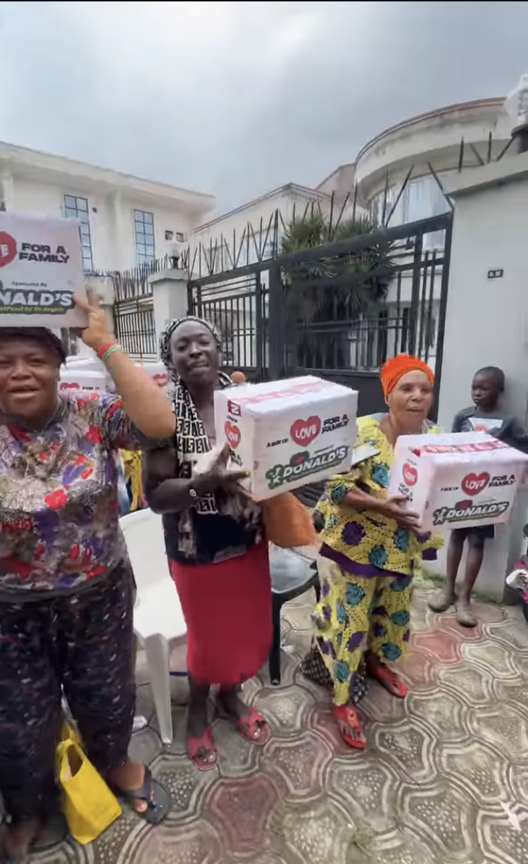 Cubana Chief Priest Donates Food and Cash to Widows and Disabled 